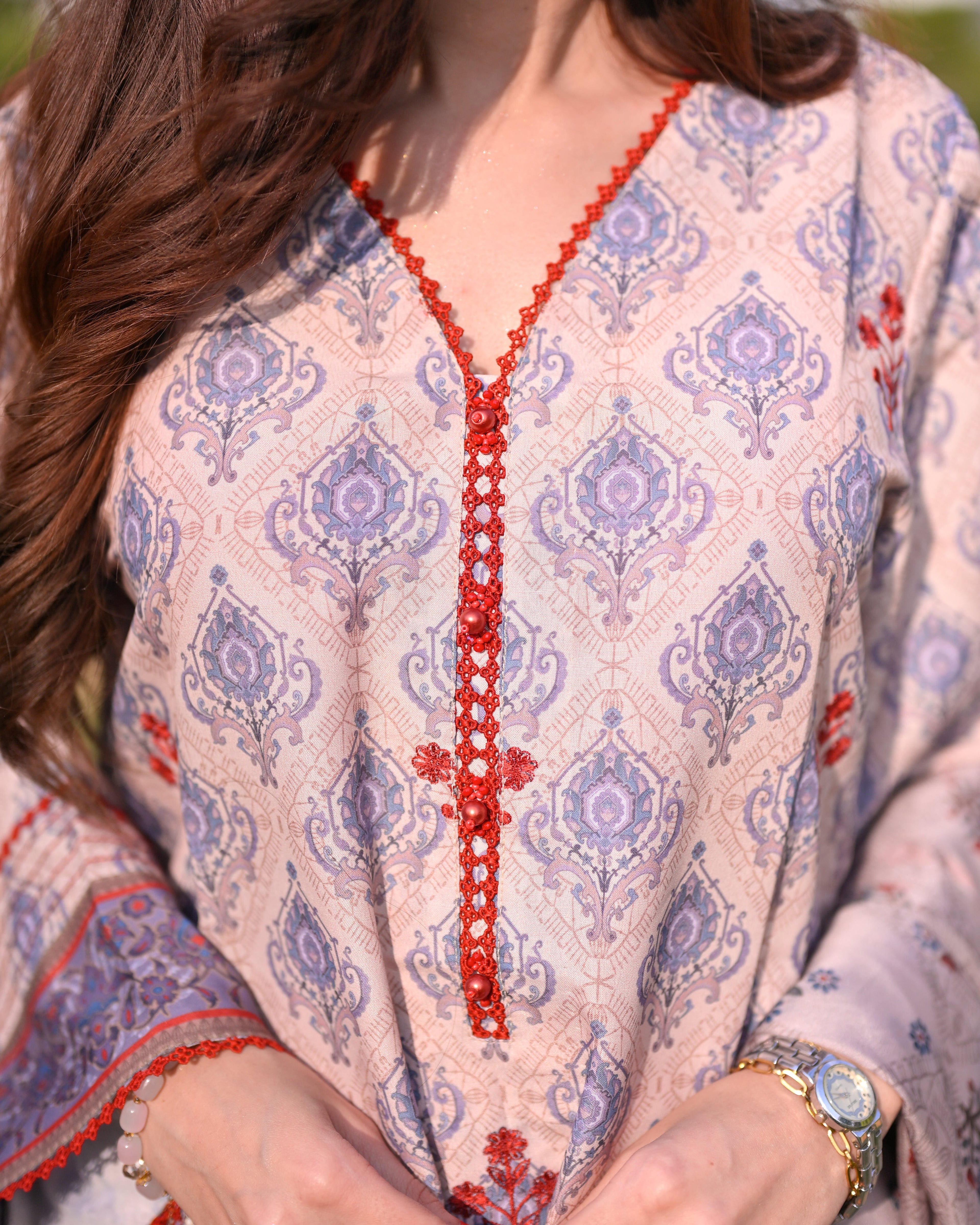 ZARMINA-  Embroidered 3Pcs set
