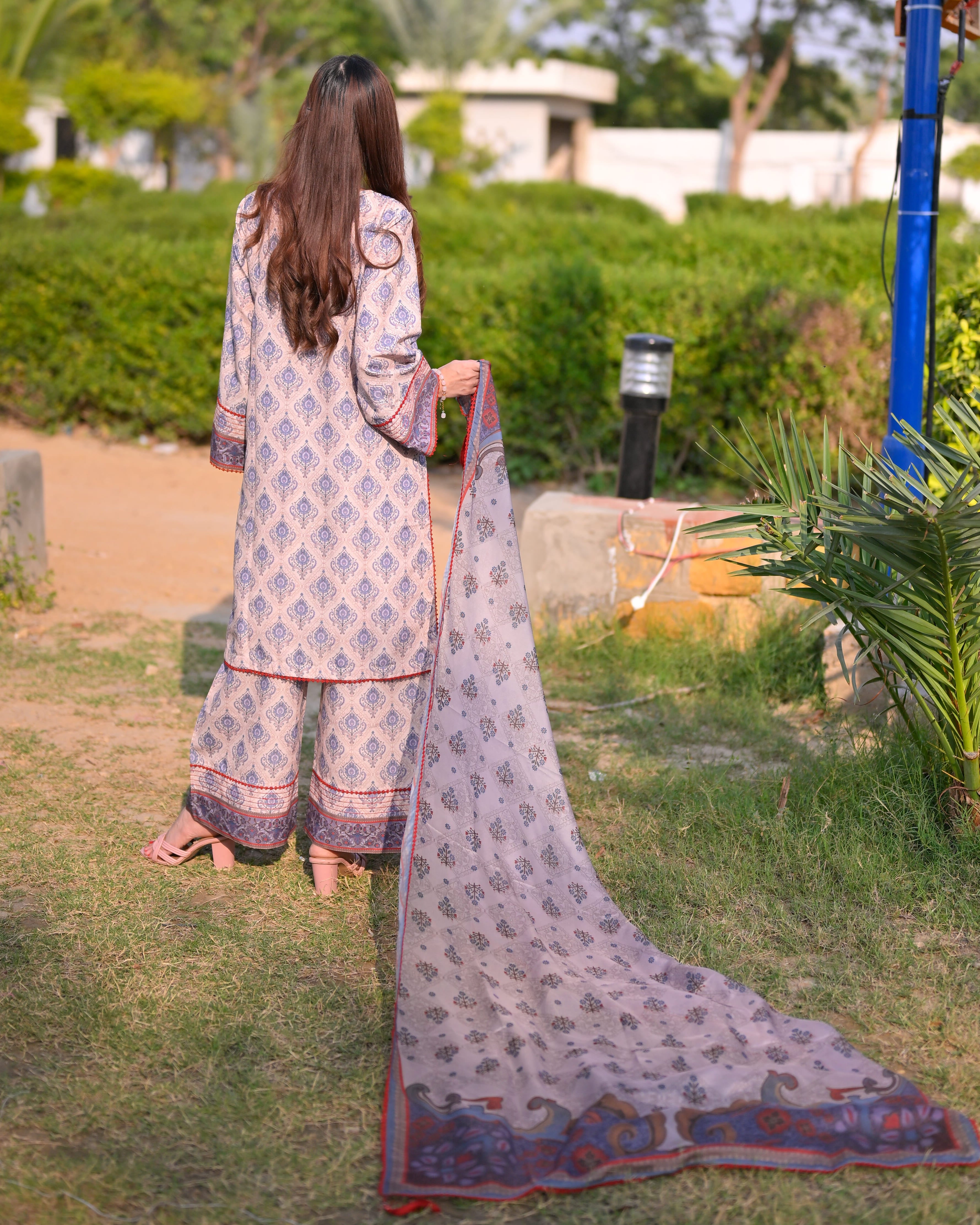 ZARMINA-  Embroidered 3Pcs set