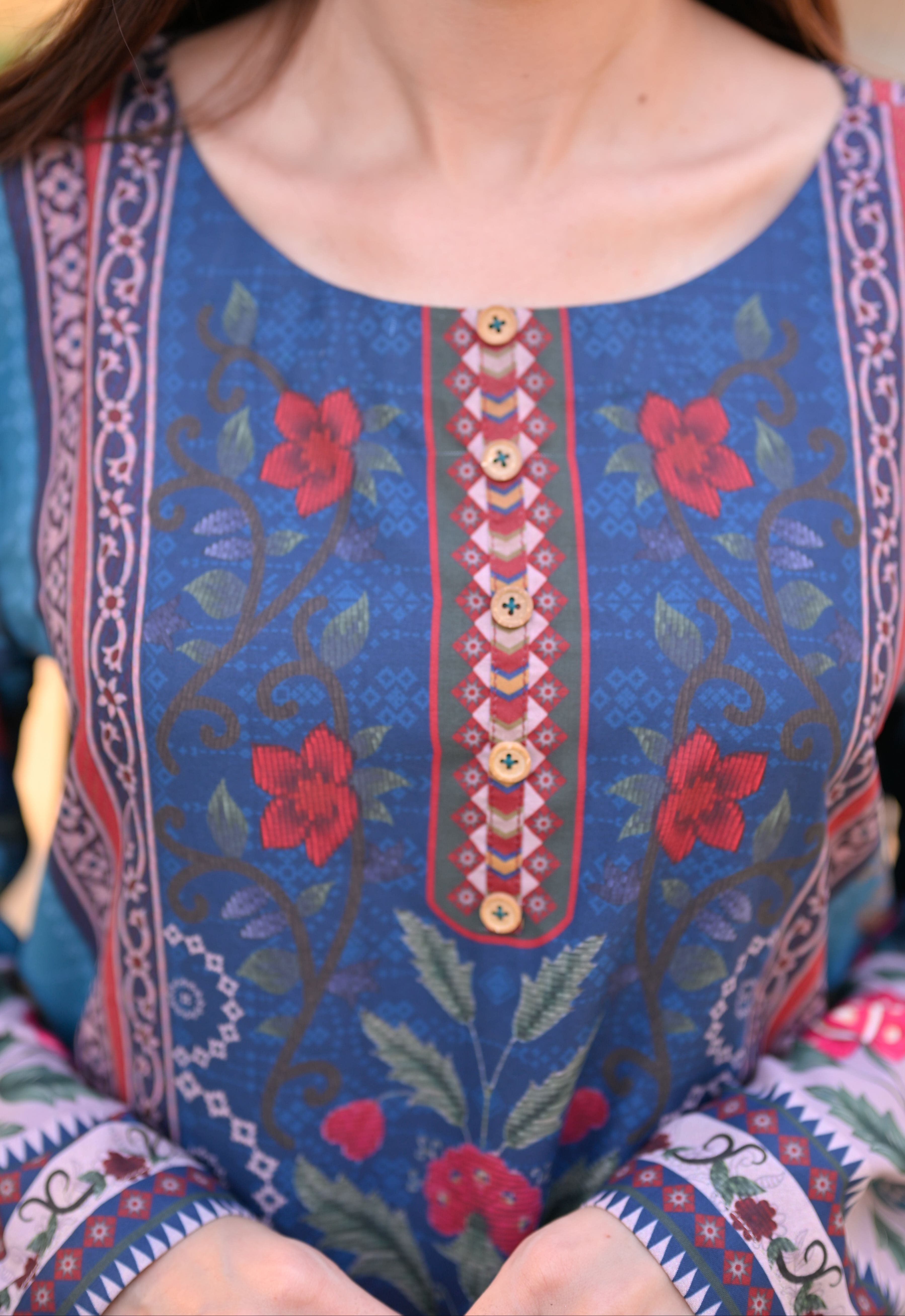 MIDNIGHT TEAL BLOOM - Co-ord Set