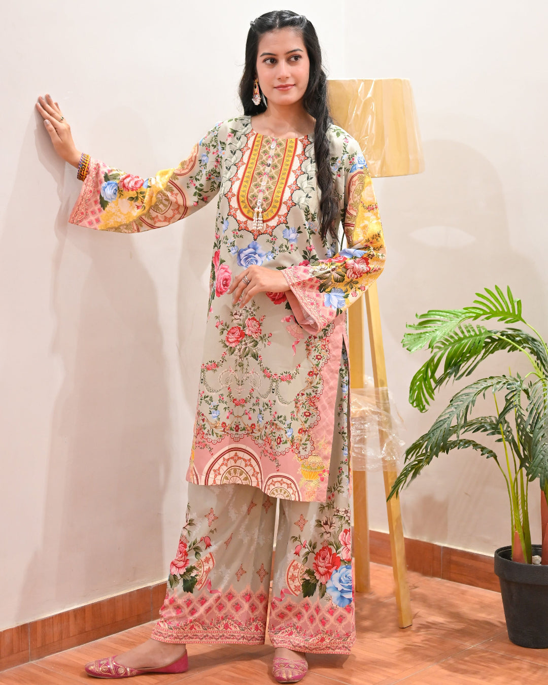 SAKURA - 2 Pcs Co-ord Set